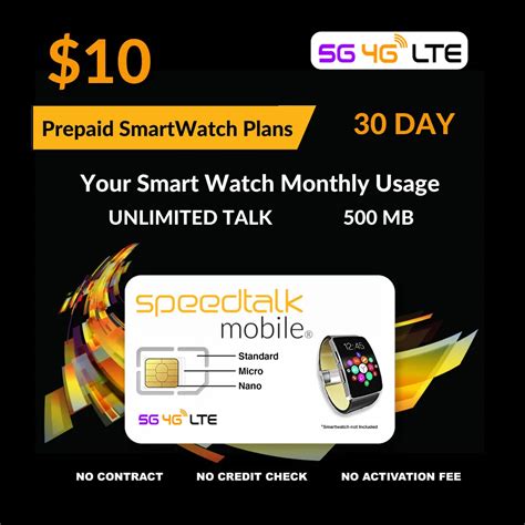 smart watch sim card plan|best plan for smartwatch.